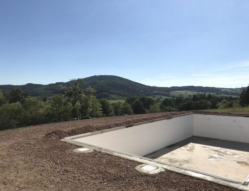 Finishing off pool walls